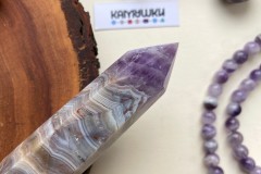 Коллекционный минерал, аметист с агатом, №К0391
