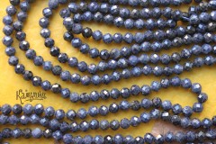 Корунд (сапфир), шар граненый 5 мм, набор 9,5 см