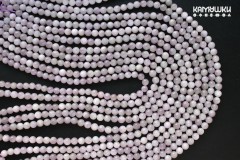 Кунцит светлый, шар гладкий 6 мм, набор 16 бусин