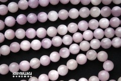 Кунцит светлый, шар гладкий 8,5 мм, набор 5 бусин
