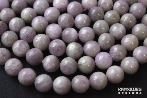Кунцит, шар гладкий 10 мм, набор 5 бусин