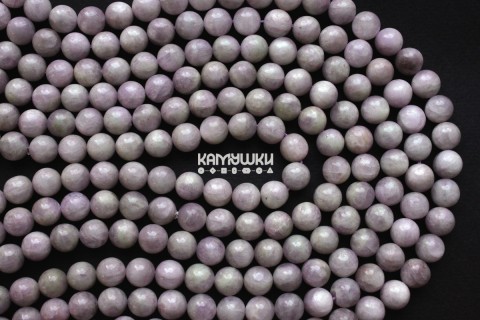 Кунцит, шар гладкий 10 мм, набор 5 бусин