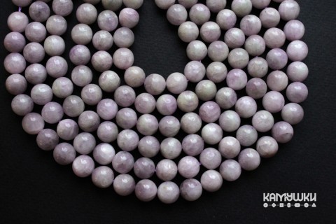 Кунцит, шар гладкий 10 мм, набор 5 бусин