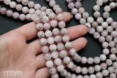 Кунцит, шар гладкий 8,5 мм, набор 11 бусин Кунцит, шар гладкий 8,5 мм, набор 11 бусин
