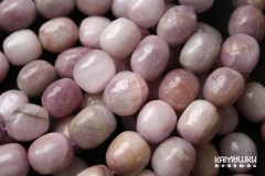 Кунцит, галтовка 13х15 мм, набор 6 бусин