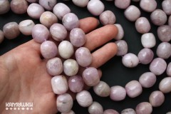 Кунцит, галтовка 13х15 мм, набор 6 бусин Кунцит, галтовка 13х15 мм, набор 6 бусин
