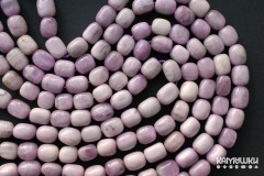 Кунцит яркий, галтовка 11х15 мм, набор 6 бусин