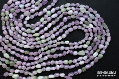 Кунцит и гидденит, галтовка, набор 9,5 см