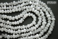 Горный хрусталь и белый кварц, галтовка поперечная 10-17 мм, набор 9 см Горный хрусталь и белый кварц, галтовка поперечная 10-17 мм, набор 9 см