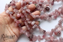 Кварц с гематитом, камни произвольной формы, набор 10 см