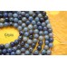Кварц с включениями дюмортьерита (синий авантюрин), шар гладкий 10 мм, набор 9 бусин