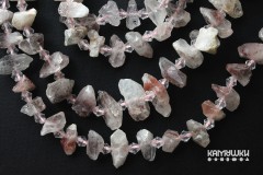 Кварц с включениями хлорита и гематита, кусочки кристаллов, набор 9,5 см Кварц с включениями хлорита и гематита, кусочки кристаллов, набор 9,5 см