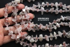 Кварц с включениями хлорита и гематита, кусочки кристаллов, набор 9,5 см Кварц с включениями хлорита и гематита, кусочки кристаллов, набор 9,5 см