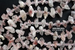 Кварц с включениями хлорита и гематита, кусочки кристаллов, набор 9,5 см Кварц с включениями хлорита и гематита, кусочки кристаллов, набор 9,5 см