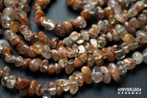 Кварц с включениями, крошка круглая, набор 9,5 см