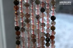 Кварц с включениями, микс камней, граненый шар 6,5 мм, набор 14 бусин Кварц с включениями, микс камней, граненый шар 6,5 мм, набор 14 бусин