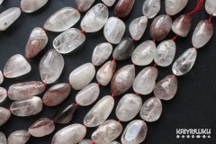 Кварц с включениями гематита, галтовка крупная, 17-30 мм, набор 9 см Кварц с включениями гематита, галтовка крупная, 17-30 мм, набор 9 см