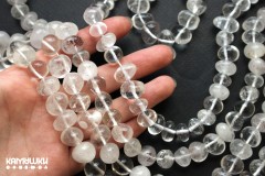 Кварц с включениями гематита, галтовка поперечная, 10-12 мм, набор 9,5 см Кварц с включениями гематита, галтовка поперечная, 10-12 мм, набор 9,5 см