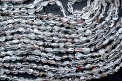 Кварц с включениями рутила, галтовка 7-10 мм, набор 9,5 см