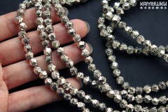 Имитация лавы с покрытием серебро, гранёные кусочки, набор 9 см Имитация лавы с покрытием серебро, гранёные кусочки, набор 9 см