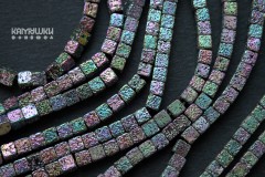 Имитация лавы с покрытием радуга, кубик 4,5 мм, набор 9,5 см