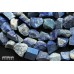 Лазурит, средние необработанные куски, без усиления цвета, набор 9 см