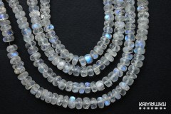 Лунный камень прозрачный, рондель граненый 6,5-7 мм, набор 3 см Лунный камень прозрачный, рондель граненый 6,5-7 мм, набор 3 см