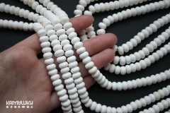 Магнезит, рондель 5х8,5 мм, набор 9 см Магнезит, рондель 5х8,5 мм, набор 9 см