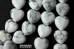 Магнезит, "сердце" 14 мм, набор 6 бусин Магнезит, "сердце" 14 мм, набор 6 бусин