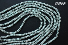 Микроклин преобразованный, рондель глянцевый, 4х6 мм, набор 9,5 см Микроклин преобразованный, рондель глянцевый, 4х6 мм, набор 9,5 см
