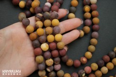 Мукаит, матовый шар 10,5 мм, набор 9 бусин Мукаит, матовый шар 10,5 мм, набор 9 бусин