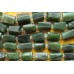 Нефрит, цилиндры произвольной огранки 12-17 мм, набор 4 бусины