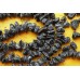Обсидиан черный, кусочки необработанные, набор 9,5 см