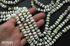 Магнезит с опалом, кусочки 4х8 мм, набор 9 см