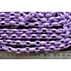 Цепь пластиковая, фиолетовая,  звено 15х11 мм, отрезок 24 см 