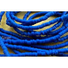 Рондели из каучука, королевский синий 4 мм, набор 19 см