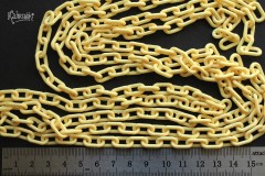 Цепь пластиковая, желтая, звено 13х7 мм, отрезок 50 см 