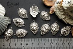 Подвеска "голова льва" 15х24 мм, №1188-0920, 1 шт Подвеска "голова льва" 15х24 мм, №1188-0920, 1 шт