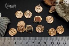 Подвеска " клевер" №1190-0920, 13 мм, 1 шт. Подвеска " клевер" №1190-0920, 13 мм, 1 шт.