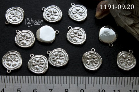 Подвеска " клевер" №1191-0920, 13 мм, 1 шт.