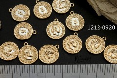 Подвеска монетка номинальная 12х15 мм, №1212-0920, 1 шт Подвеска монетка номинальная 12х15 мм, №1212-0920, 1 шт