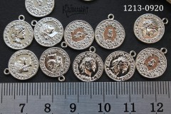 Подвеска монетка номинальная 14х15 мм, №1213-0920, 1 шт Подвеска монетка номинальная 14х15 мм, №1213-0920, 1 шт