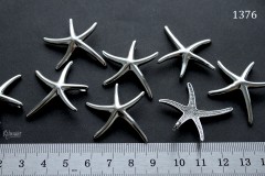 Подвеска гладкая "морская звезда" 21х29 мм, №1376-0920, 1 шт