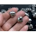 Подвеска "сердце", серебристая, 15х16 мм, №1428-0920, 1 шт