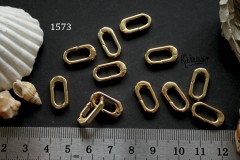Застежка-карабин "овал" 16 мм, №1573, 1 шт Застежка-карабин "овал" 16 мм, №1573, 1 шт