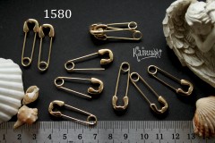Подвеска "булавка", основа для броши 10х32 мм, №1580, 1 шт Подвеска "булавка", основа для броши 10х32 мм, №1580, 1 шт