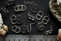 Швензы-гвоздики "пряжка" 11х18 мм, №1582, 1 пара
