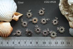 Подвеска "солнце" 11 мм №1532-0920, 1 шт