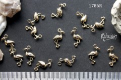 Подвеска "фламинго" 9х16 мм, №1786, 1 шт Подвеска "фламинго" 9х16 мм, №1786, 1 шт
