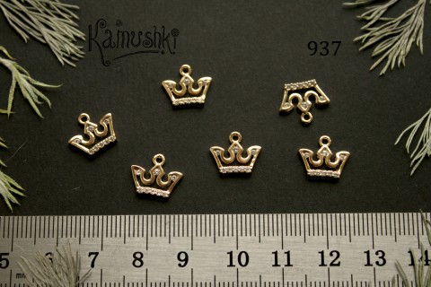 Подвеска "корона" с фианитами №937